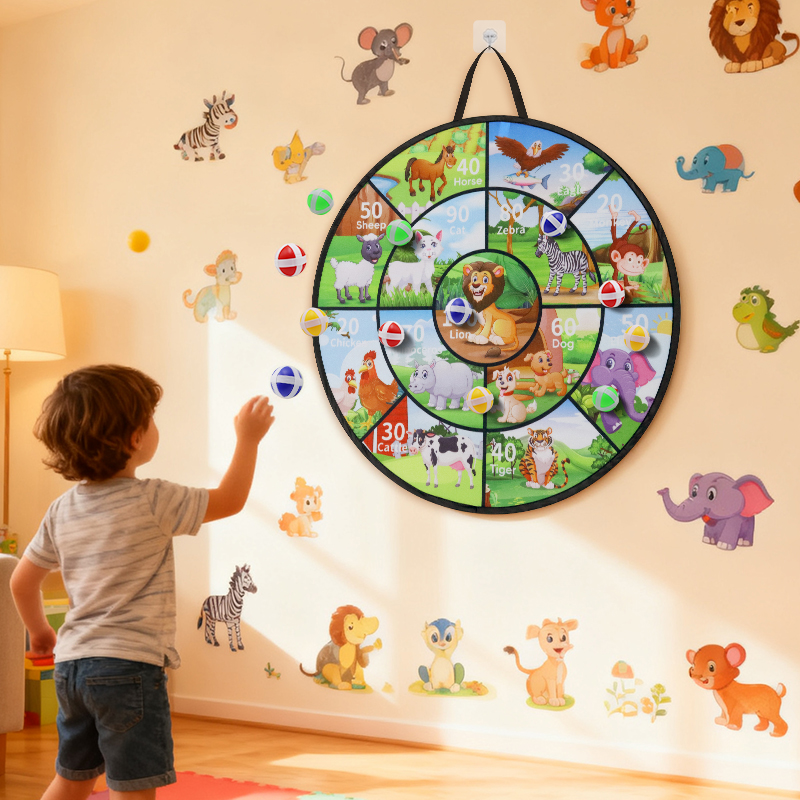 Limbo Game Set - New Foldable Animal World Dart Board