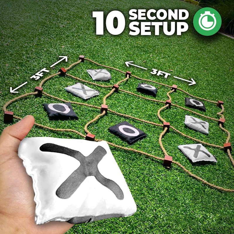 Tic Tac Toe Giant - Giant Tic-Tac-Toe Outdoor Game, No Assembly