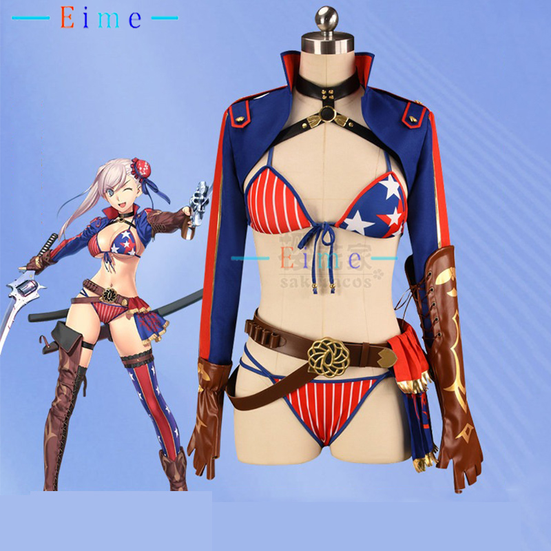 Party Games Summer - FGO Saber Cosplay Costume Miyamoto Musashi