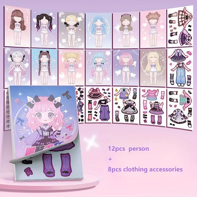 Book Party Games - Dress Up Sticker Book Girl Sticker