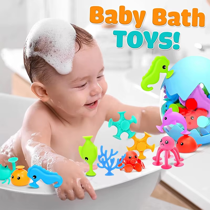 Suction Cup Baby Bath Toy Soft - Limbo Game Set recension och pris