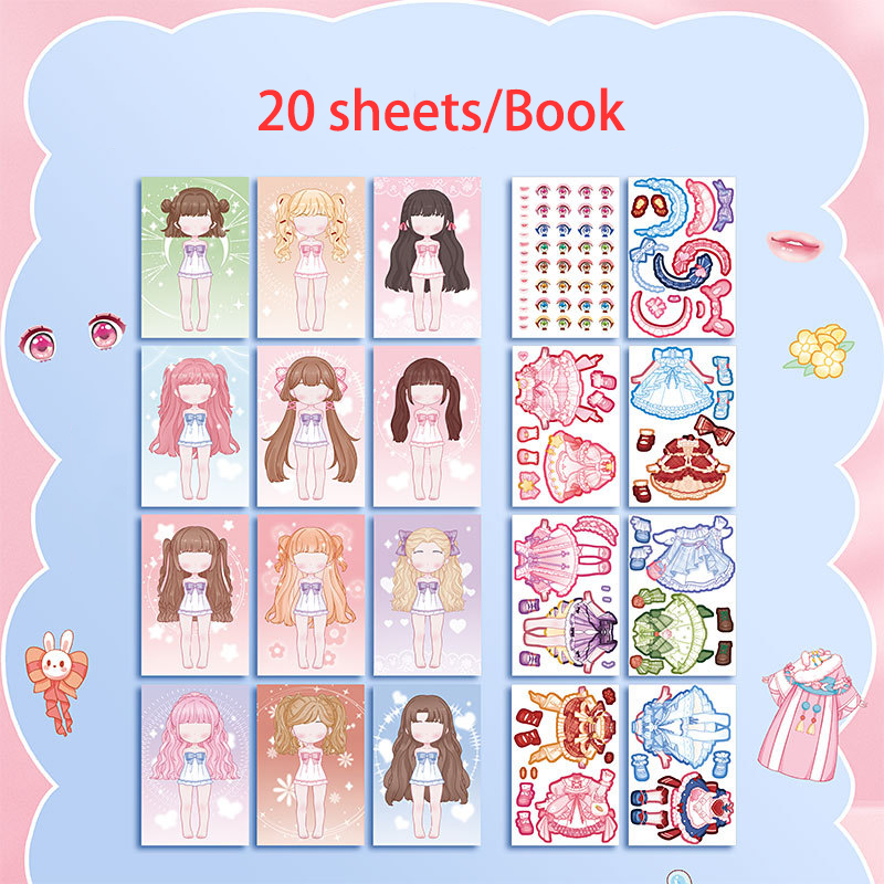 20Pcs/Book Clothing Matching S - Book Party Games recension och pris