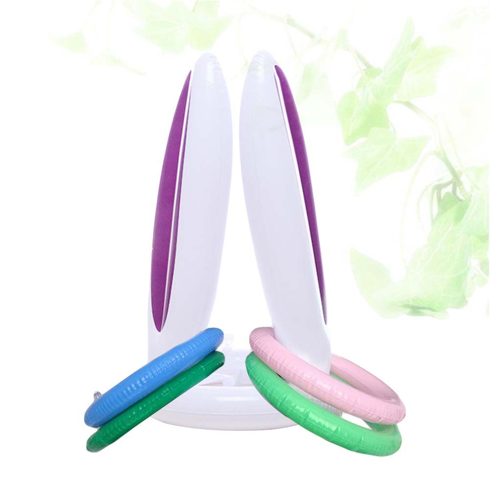 5Pcs Inflatable Bunny Ring Tos - Party Games Easy Kids recension och pris