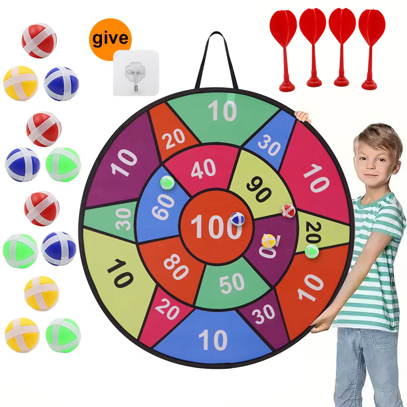 Sticky ball dart board -12 bal - Party Games Indoor For 6 12 Year Olds recension och pris