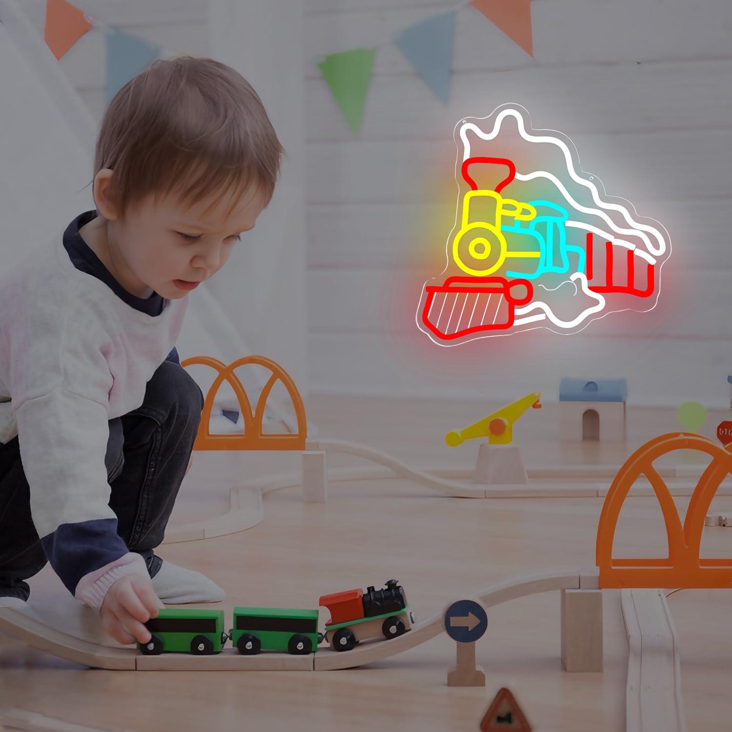 Steam Train Neon Sign USB Dimm - Party Games Steam recension och pris
