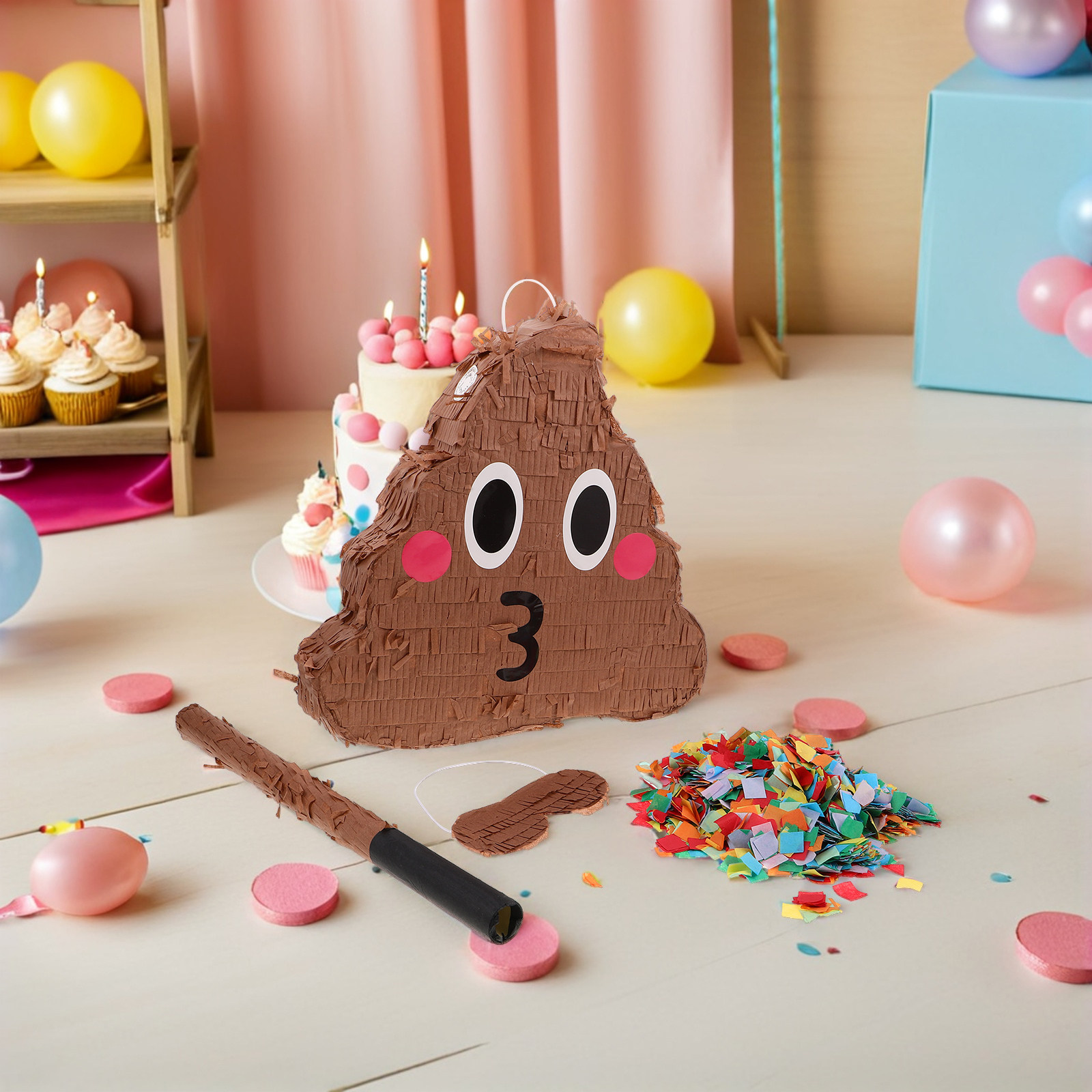 1Set Poop Themed Pinyata for K - Party Games Easy Kids recension och pris