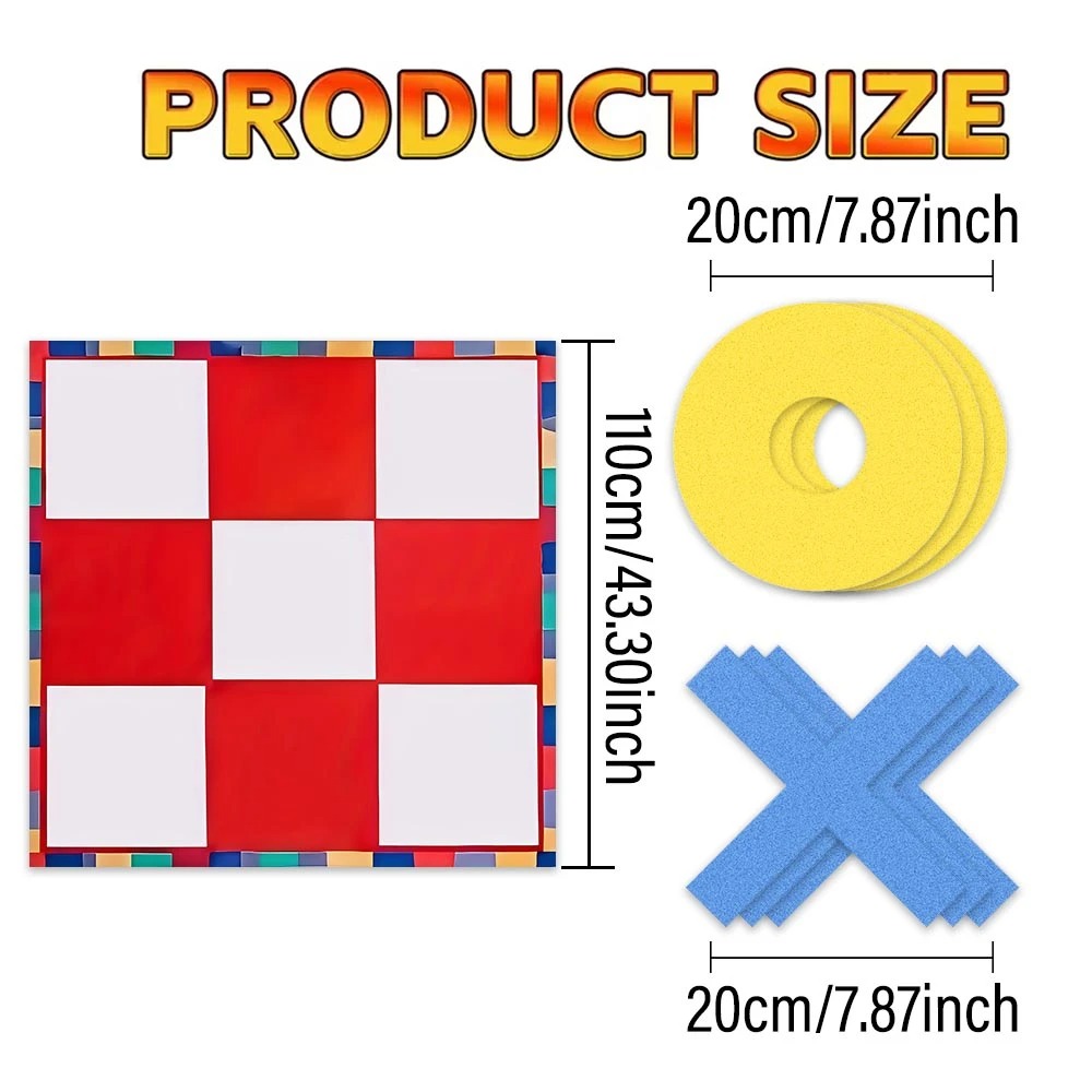 Giant Tic Tac Toe Game Mat Set - Tic Tac Toe Giant recension och pris