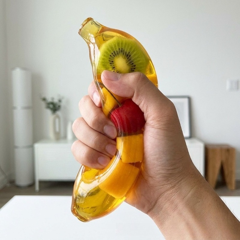 Fruit Banana Jelly Squishy Toy - Party Games Spy recension och pris